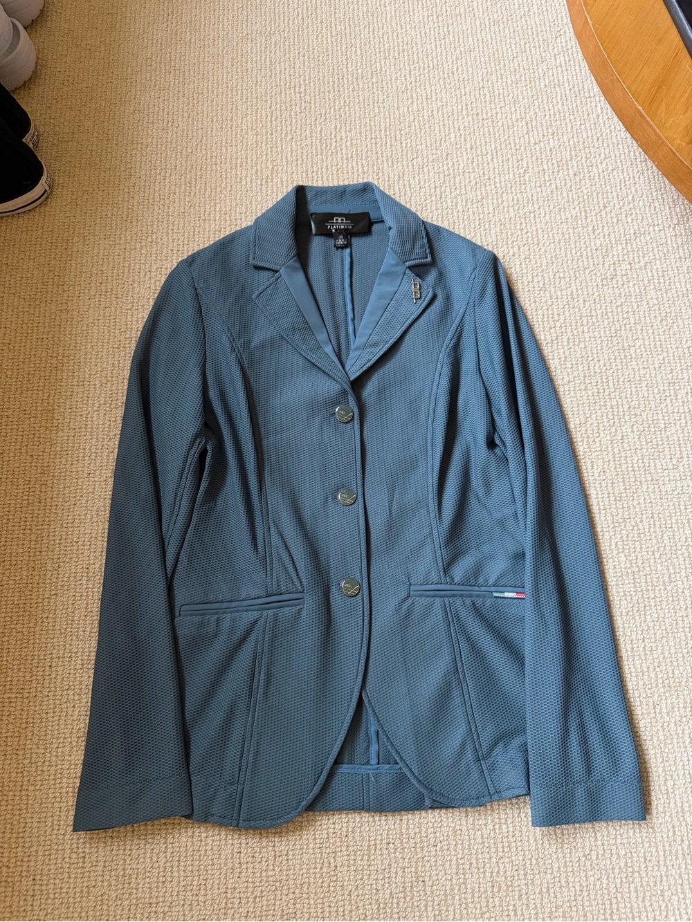 AA Platinum Mesh Women’s Light Blue Show Coat